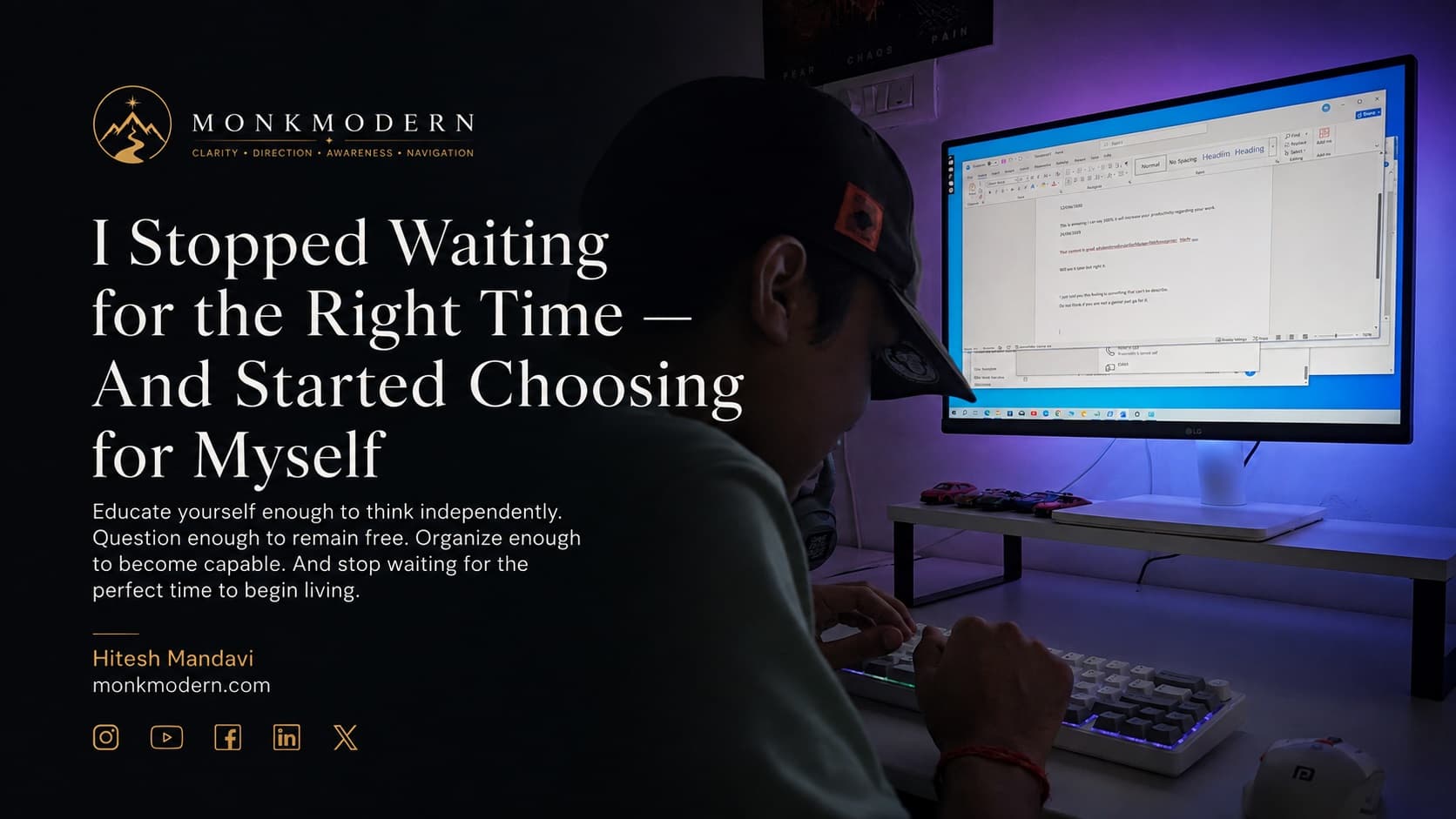 I Stopped Waiting for the Right Time — And Started Choosing for Myself